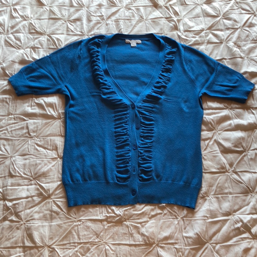 Size Small NY&Co Short Sleeve Lightweight Cardigan